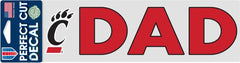 University of Cincinnati 3'' x 10'' Dad Decal