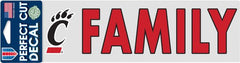 University of Cincinnati 3x10 Family Decal
