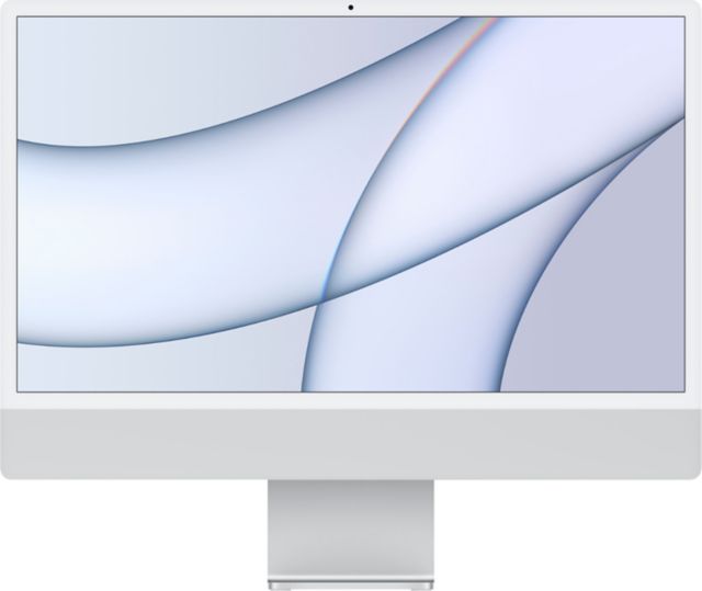 24-inch iMac with Retina 4.5K display: Apple M1 chip with 8-core CPU and 7-core GPU, 256GB - Silver