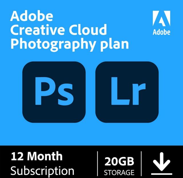Adobe Creative Cloud Photography Plan 20GB (Photoshop + Lightroom)