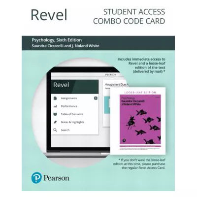 Revel + Print Combo Access Code for Psychology